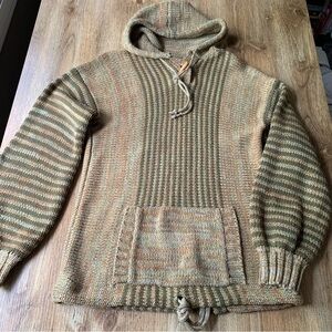 Vintage 60s Young Style Knit Hooded Sweater